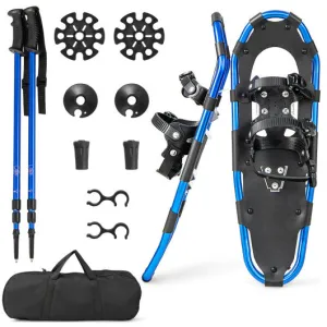 21/25/30 Inch Lightweight Terrain Snowshoes with Flexible Pivot System-30 inches