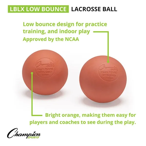 60 Low Bounce Lacrosse Practice Balls