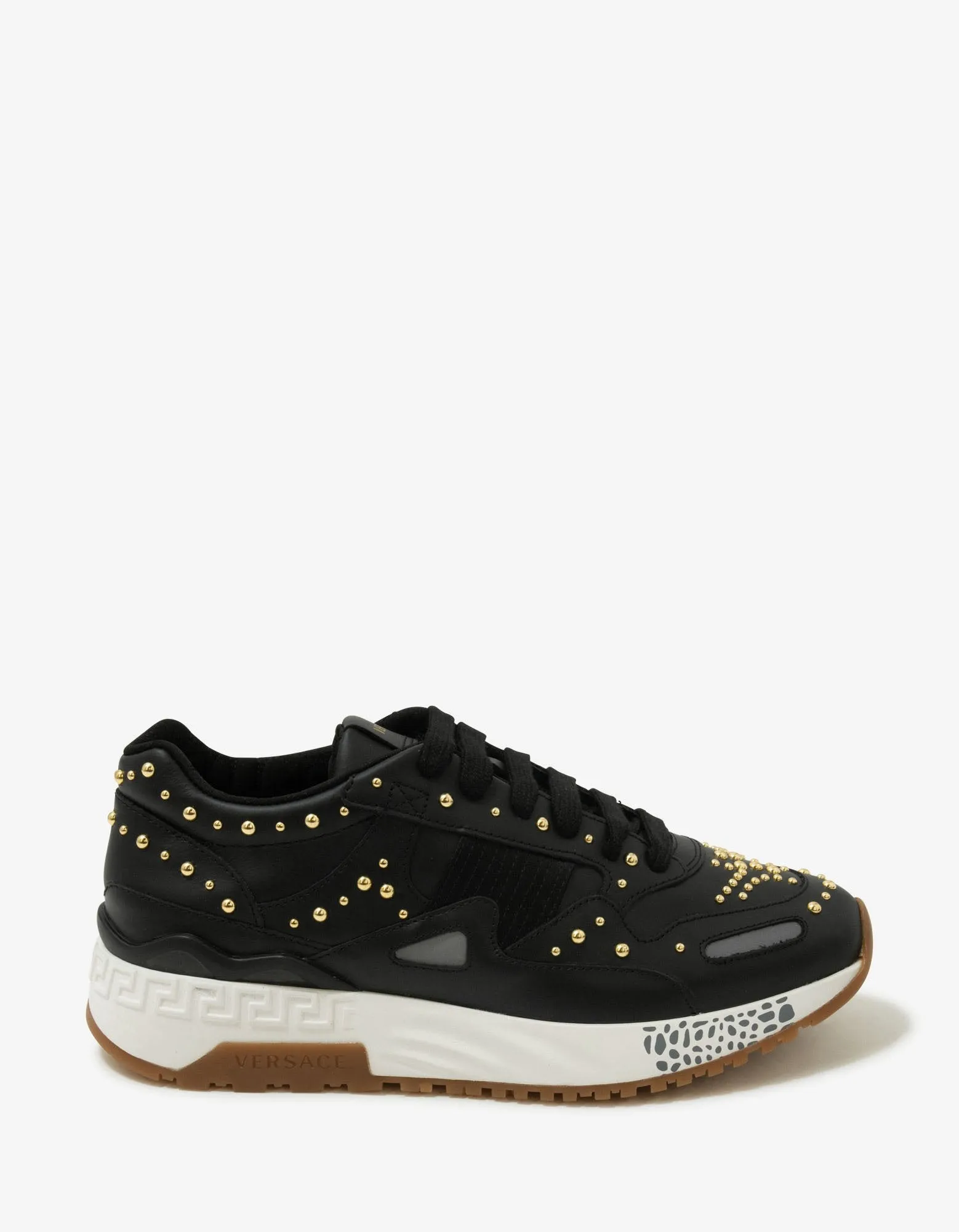 Achilles Black Studded Trainers