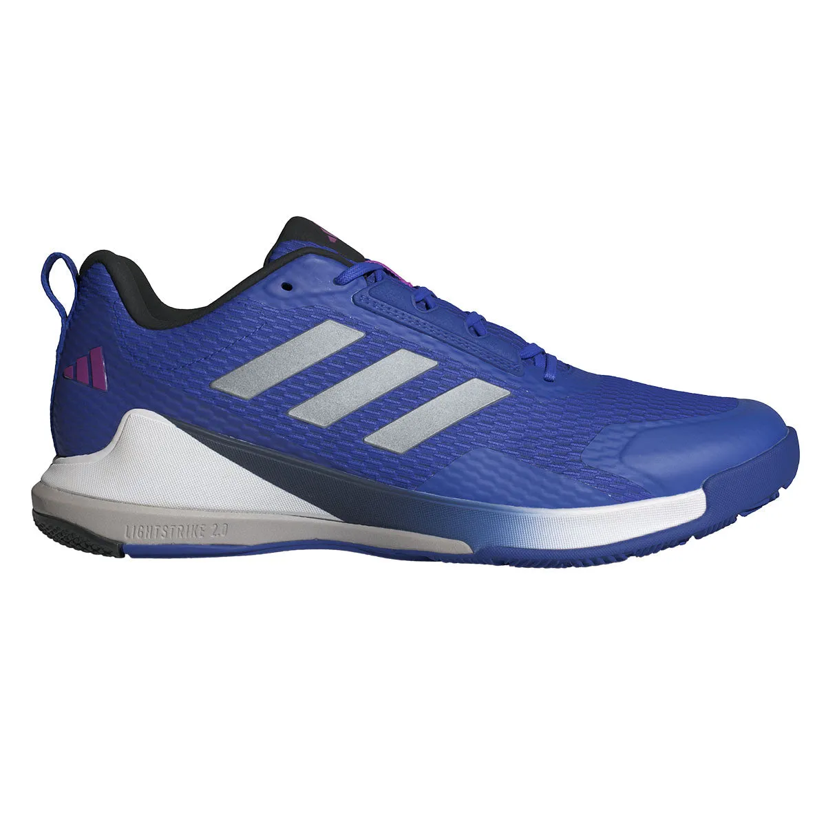 Adidas Men's Novaflight 2 Indoor Court Shoes Blue Silver