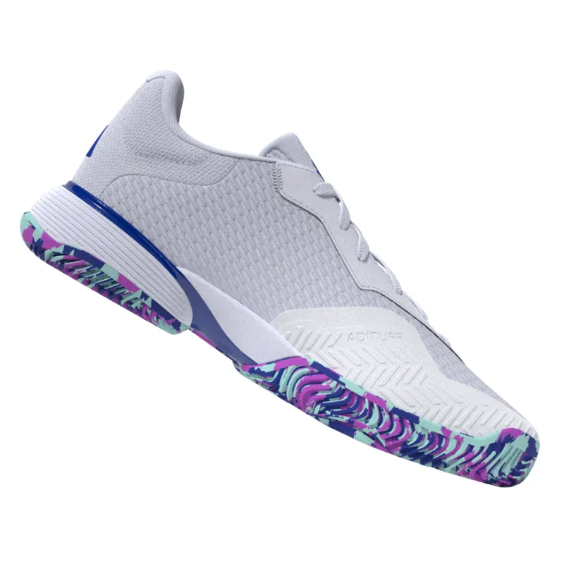 Adidas Performance Barricade Junior Tennis Shoes - FTWWHT/LUCBLU/SEFLAQ