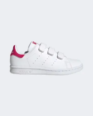 Adidas Stan Smith Ps-Girls Original Shoes White/Pink Fx7540