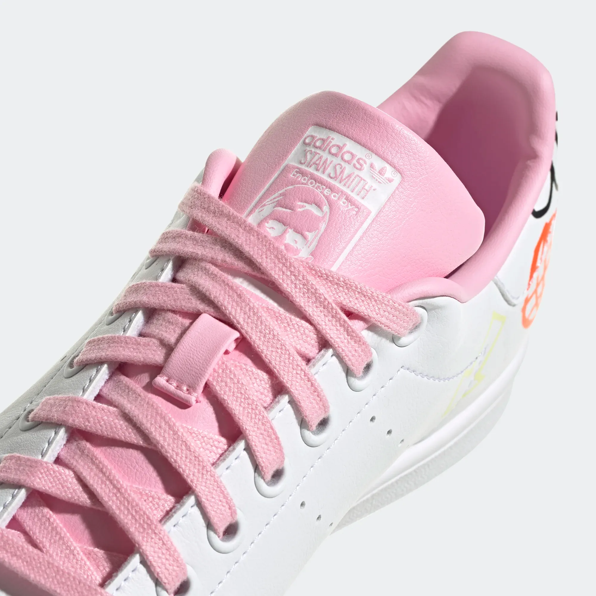 Adidas Women's Stan Smith Shoes - Cloud White / True Pink