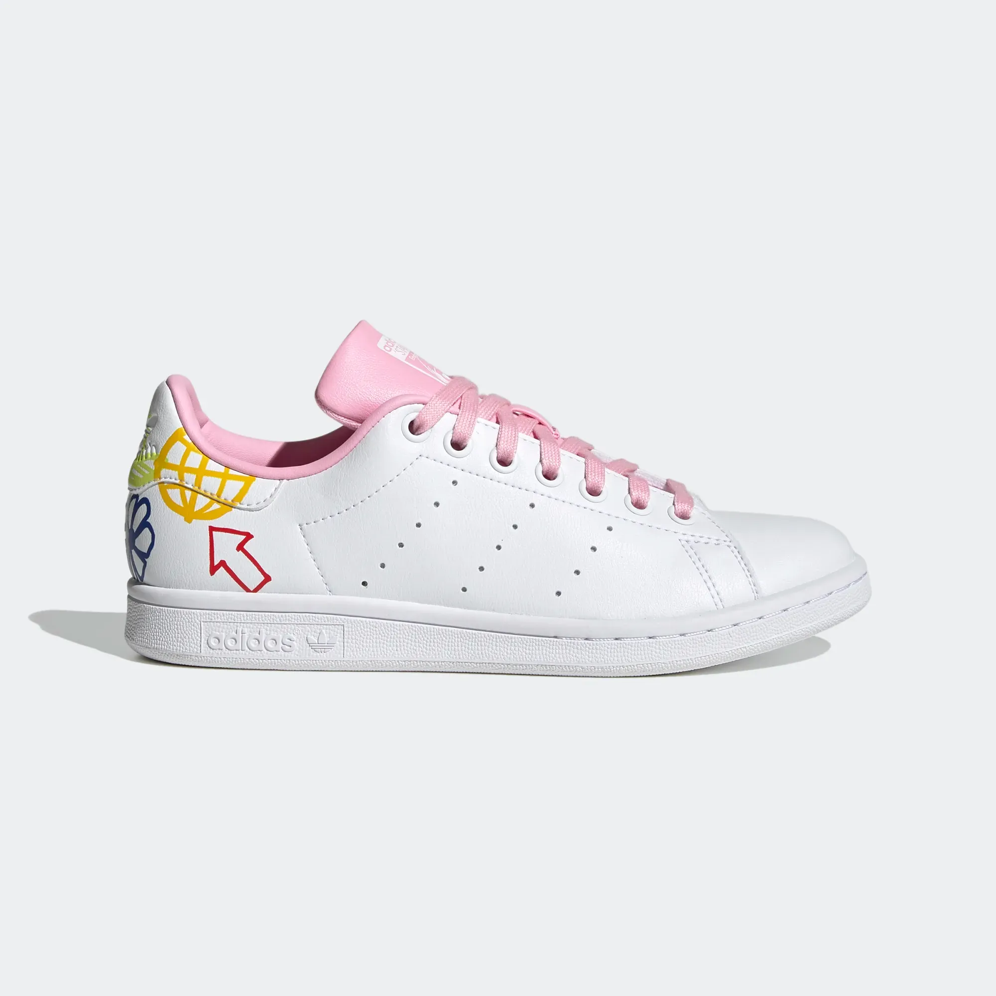 Adidas Women's Stan Smith Shoes - Cloud White / True Pink