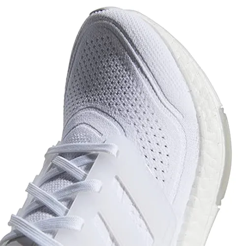 adidas Women's Ultra boost 21 Running Shoes, White/White/Grey, 7.5