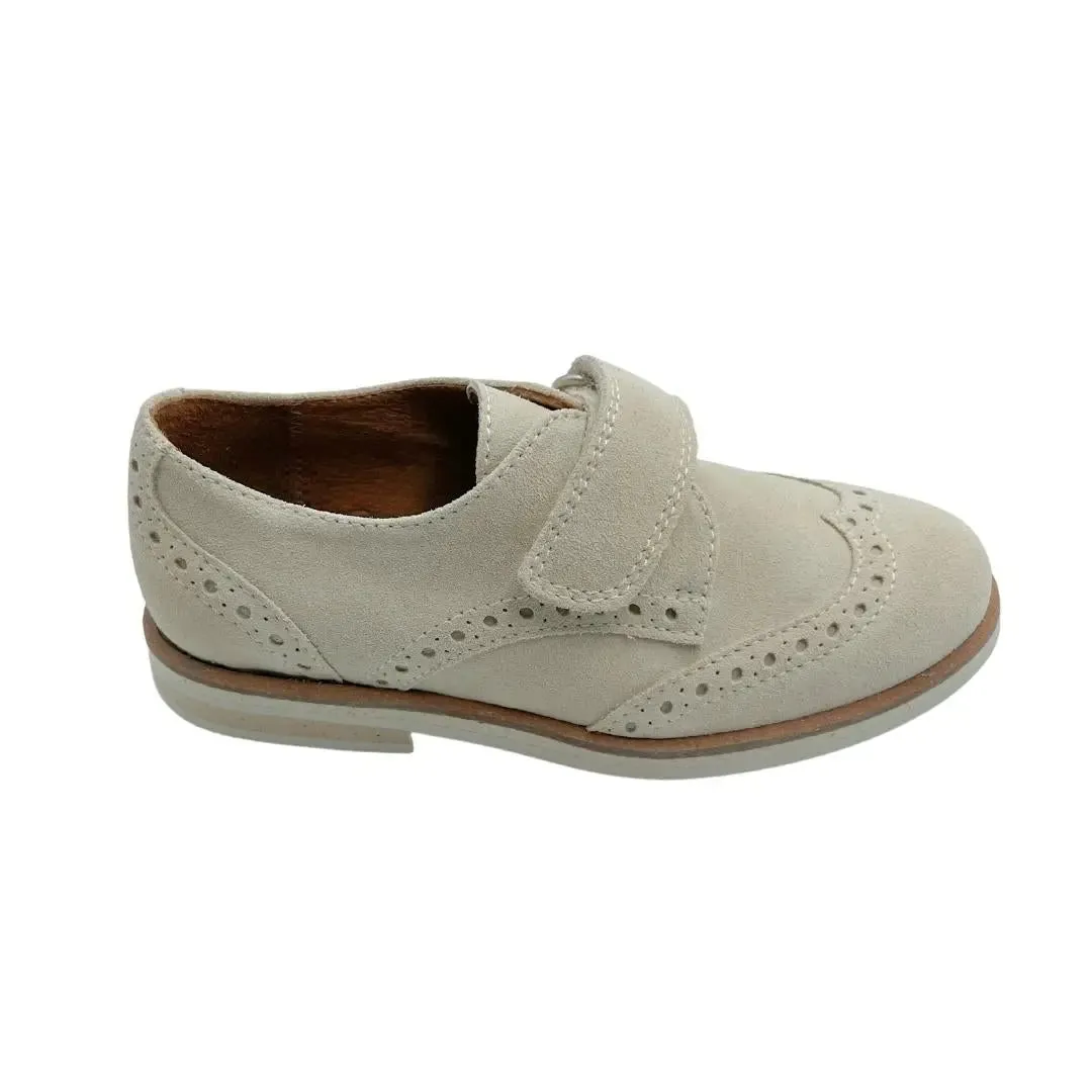 Alexander- Beige Suede Boy Dress Shoes