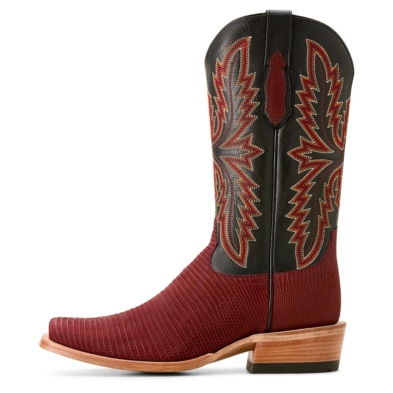 Ariat Men's Futurity Relentless Golde Rush Cowboy Boot Western, Red Lizard/Midnight Black