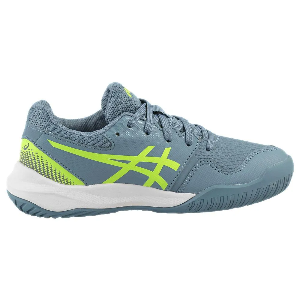 Asics Junior Gel-Resolution 9 GS - Steel Blue/Hazard Green