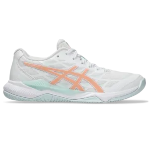 Asics Women's Gel Tactic 12 Indoor Shoes White Bright Sunstone