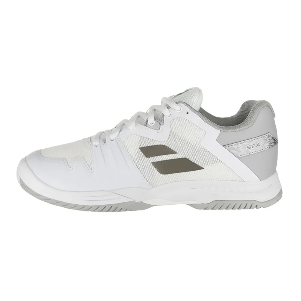 Babolat SFX3 White Silver All Court Womens Tennis Shoes