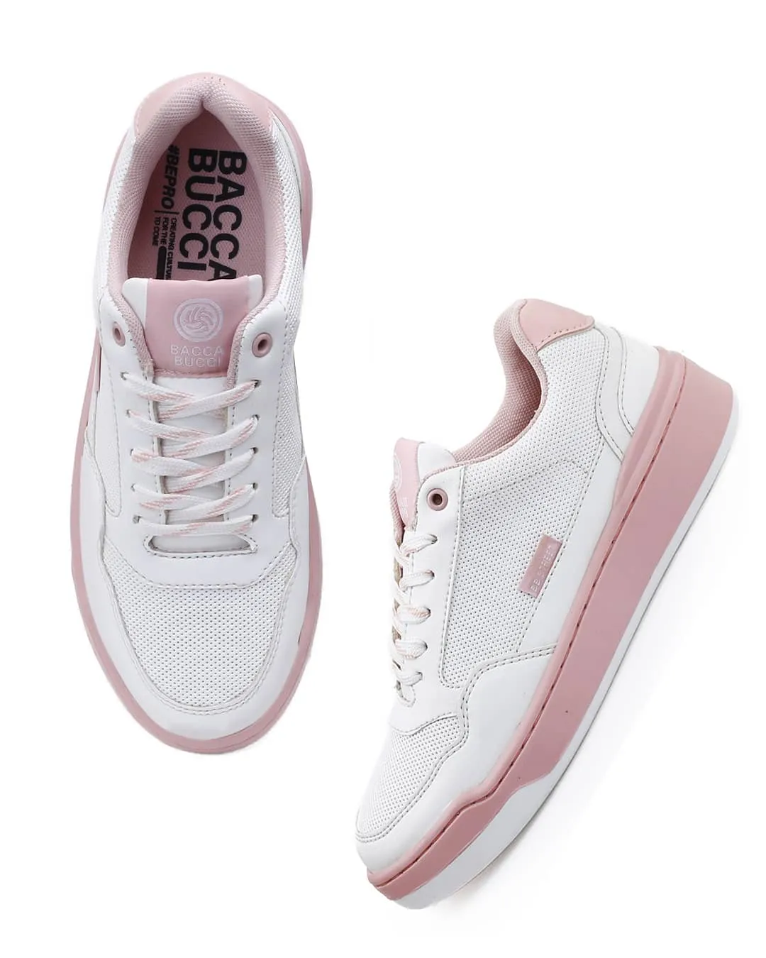 Bacca Bucci Women’s Vibe City Sneakers – Lavender and Blush Pink