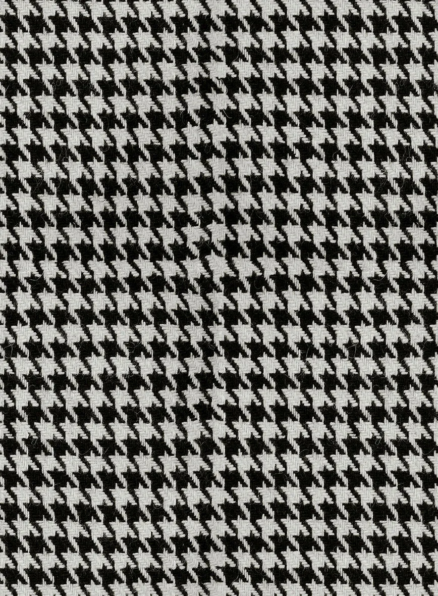 Big Houndstooth BW Tweed Pants