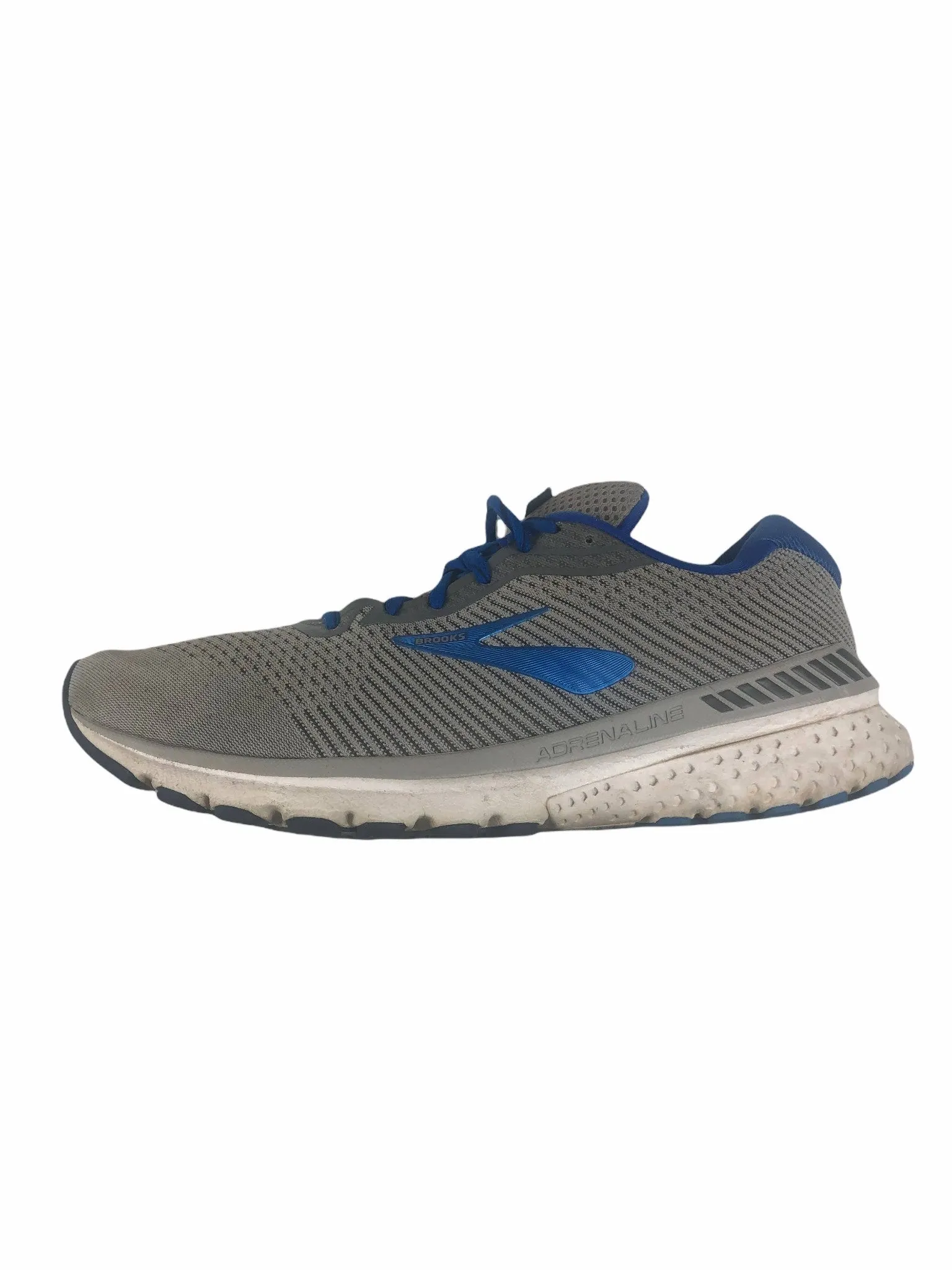 Brooks Adrenaline GTS 20 Gray/Blue Running Shoes Men's (Size: 12) 1103071D051