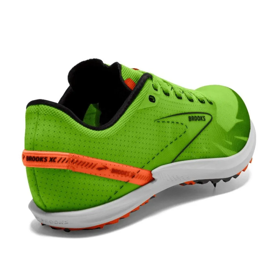 Brooks Draft XC Women's Running Shoes Green Gecko/Red Orange/White AW24