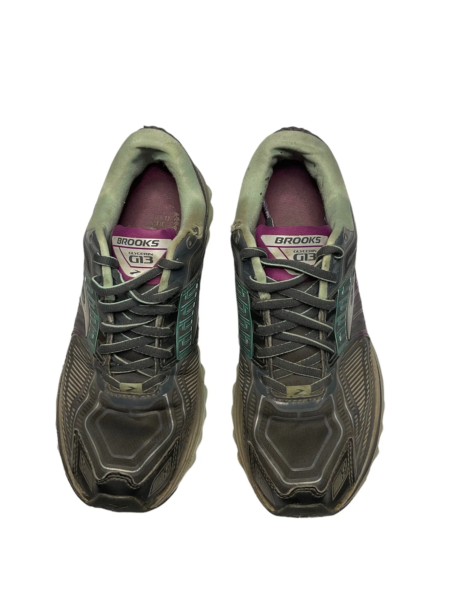 Brooks Glycerin 13 Grey Purple Running Shoes Women's (Size: 9) 1202041B451