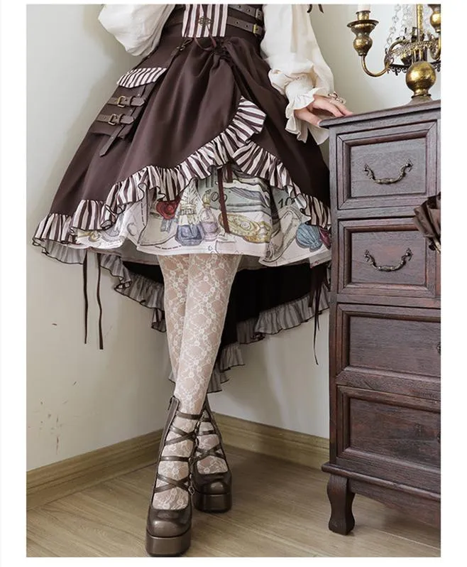 (Buyforme) Pure Tea For Dream~Cross Buckle Punk Lolita Shoes