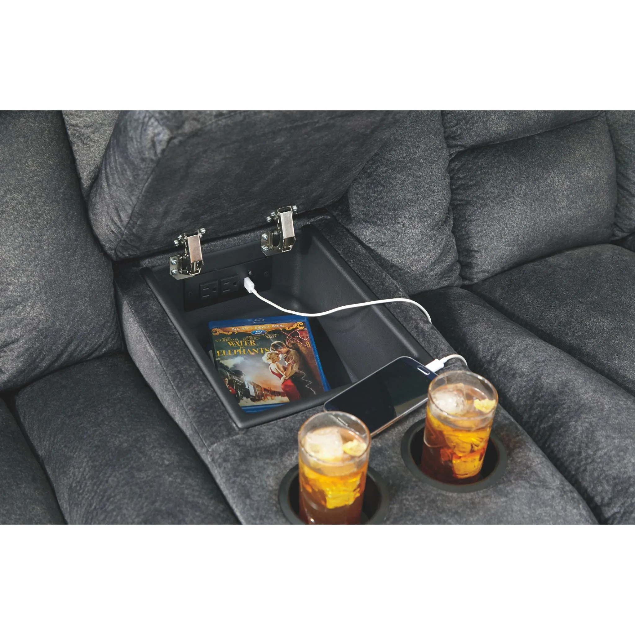 Capehorn Reclining Loveseat with Console