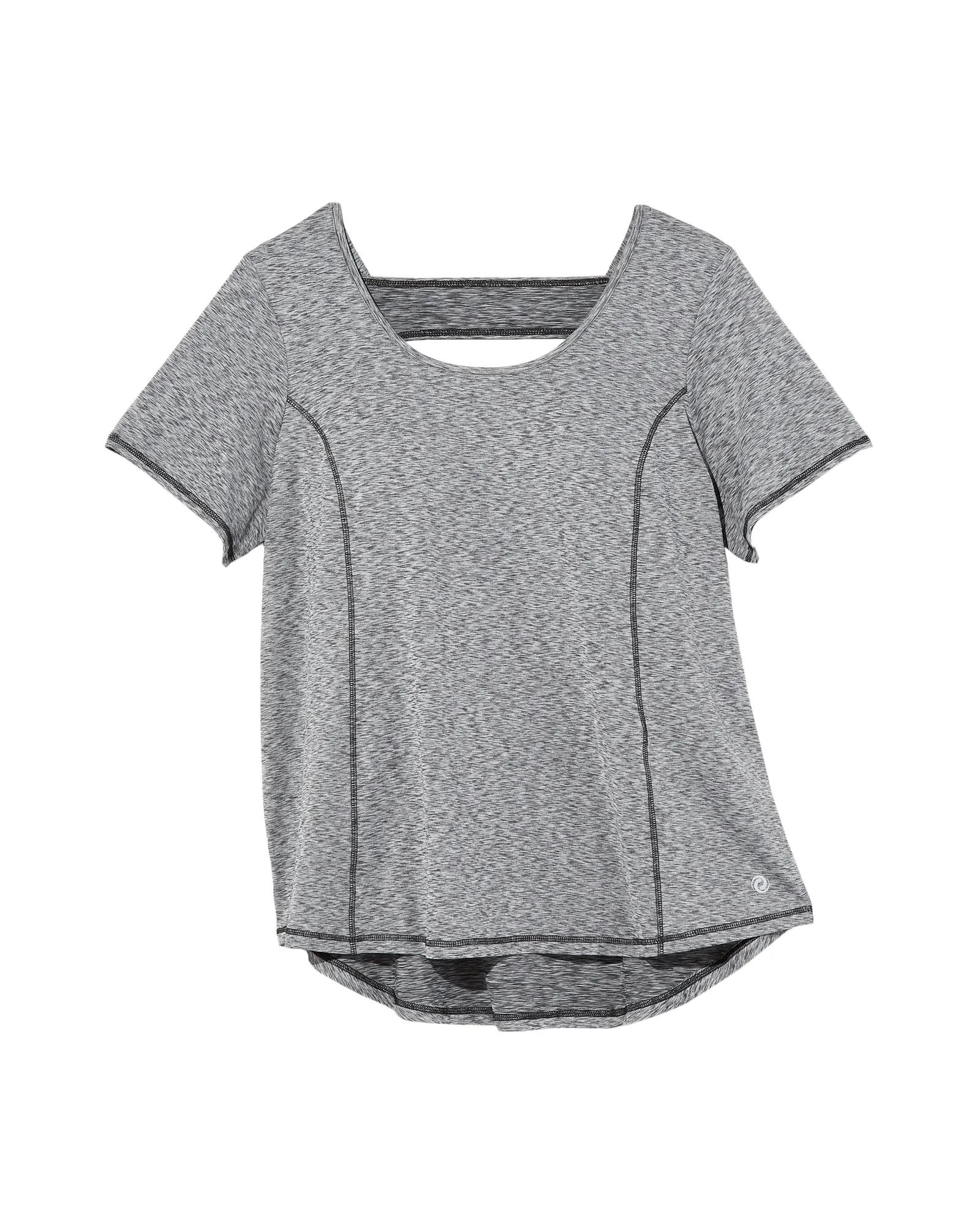 Chamomile Tee with Back Detail | Charcoal Grey