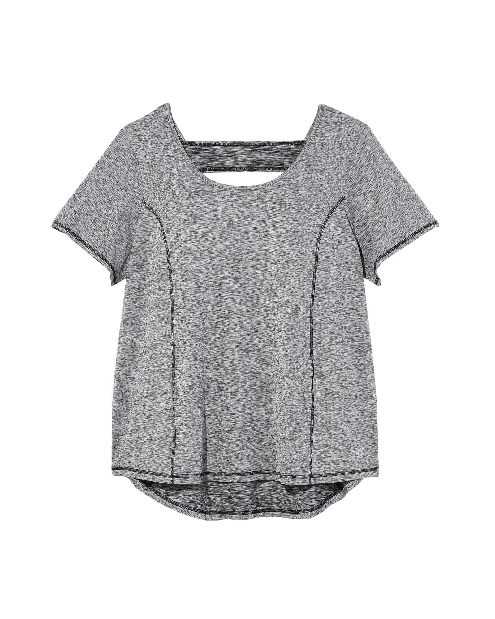 Chamomile Tee with Back Detail | Charcoal Grey