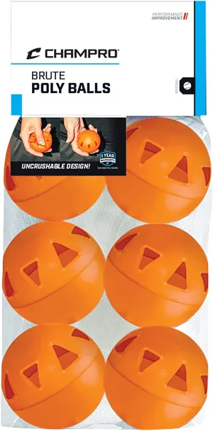 Champro Poly Practice Baseballs 6 Pack