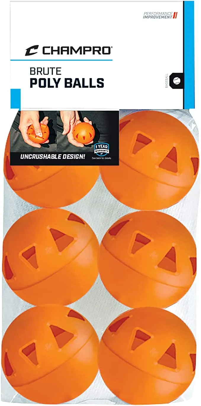 Champro Poly Practice Baseballs 6 Pack