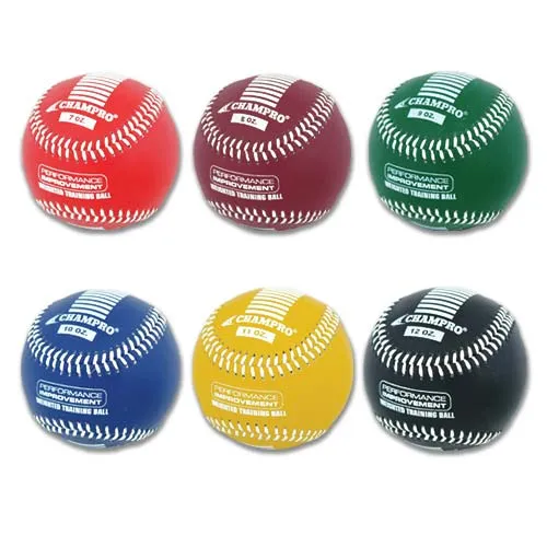 Champro Sports Weighted Training Baseballs: CBB707-CBB712