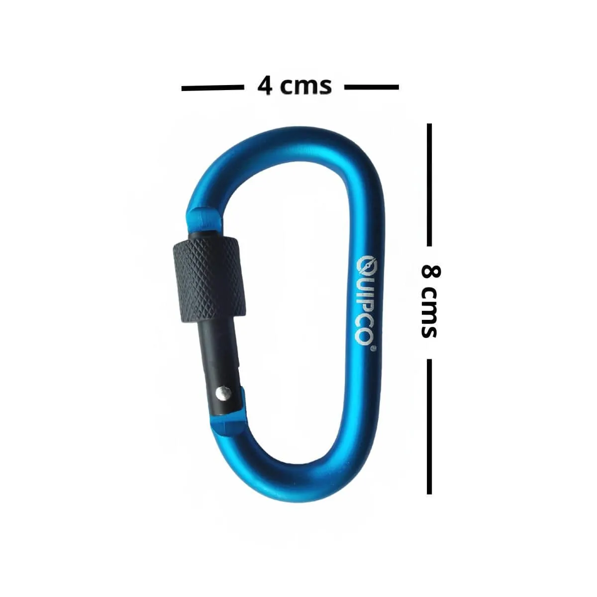 Coral Screwgate Accessory Carabiner - 8cms - Blue