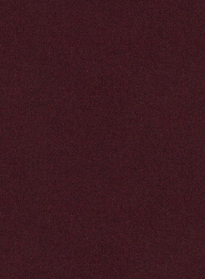 Dark Wine Heavy Tweed Pants