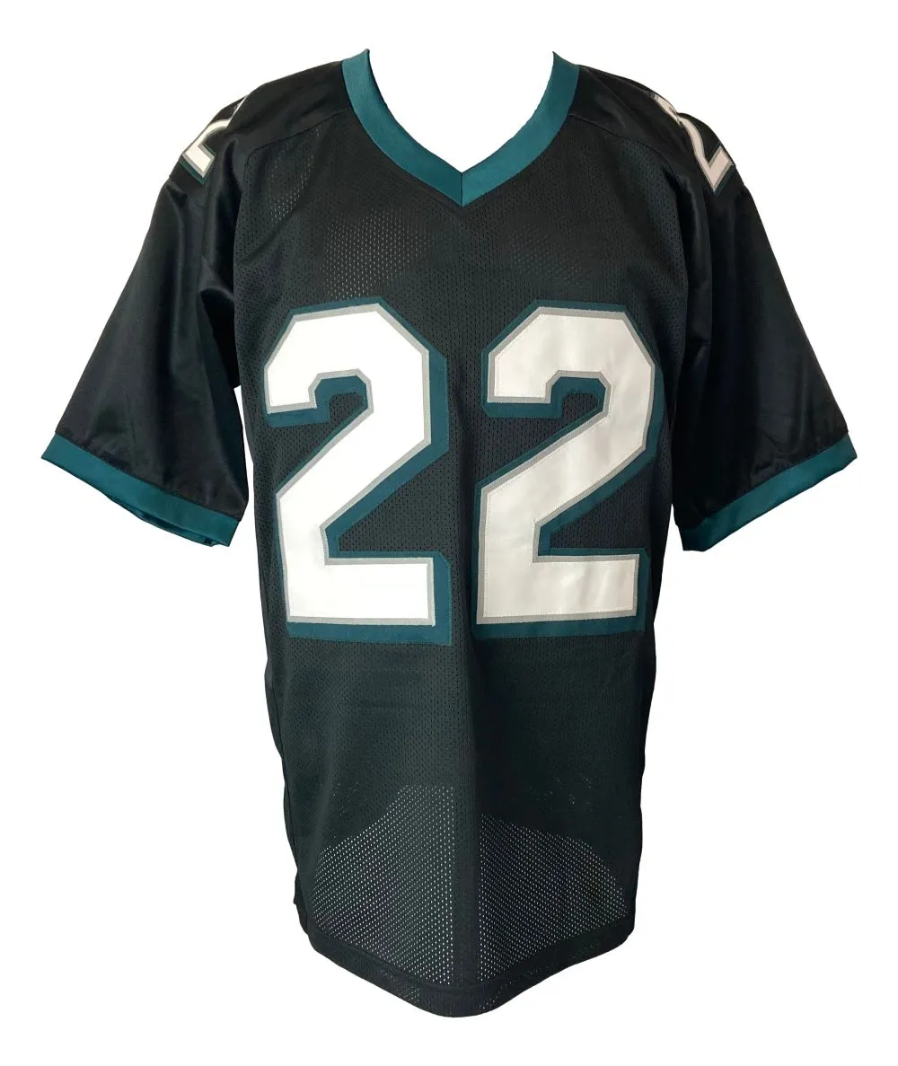 Duce Staley Philadelphia Signed Black Football Jersey TriStar