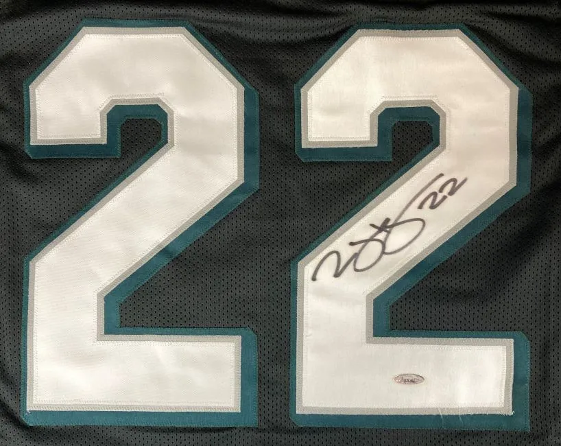 Duce Staley Philadelphia Signed Black Football Jersey TriStar