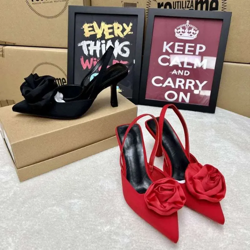 Flower Elegant Pointed Toe slingback Shoes