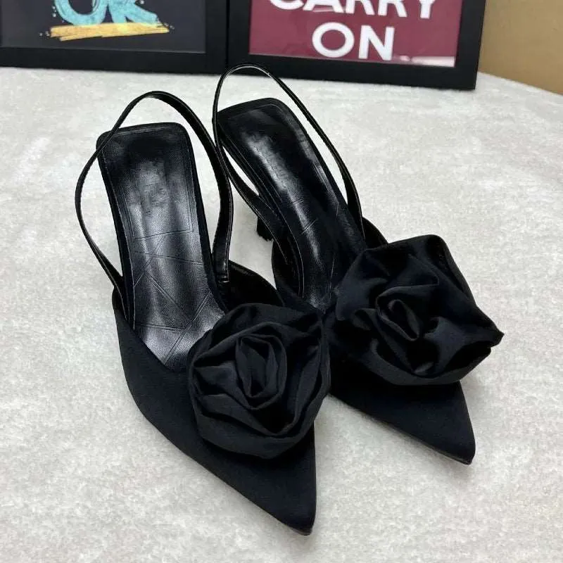 Flower Elegant Pointed Toe slingback Shoes