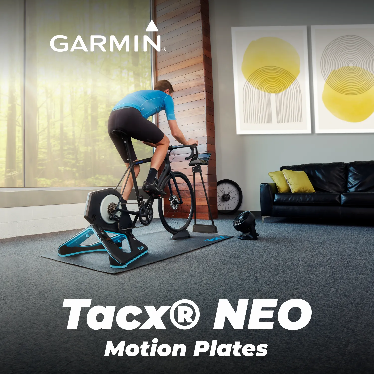 Garmin Tacx Neo 2T Smart Trainer with Garmin TacX NEO Motion Plates (T2875.60_010-13193-00)