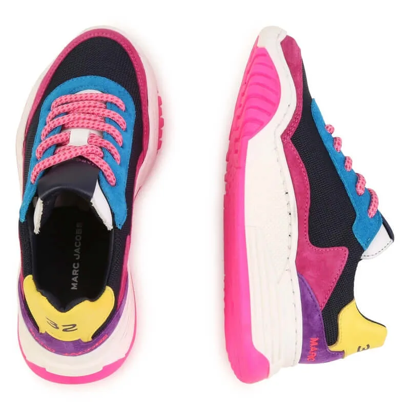 Girls Multicoloured Suede Trainers