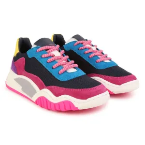 Girls Multicoloured Suede Trainers