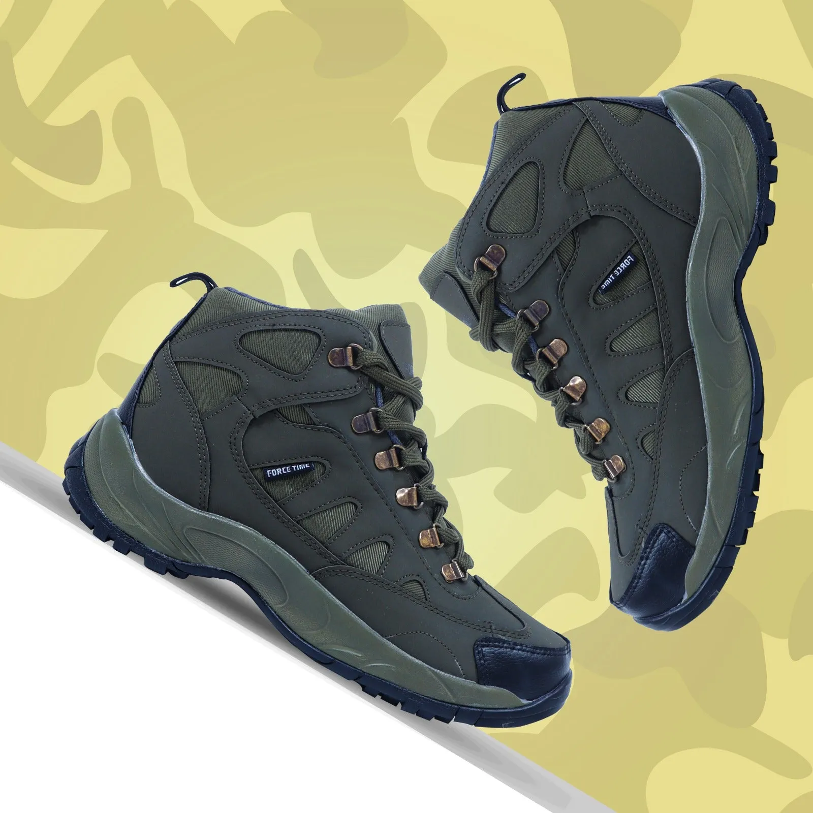 Gold Seega Storm Olive Shoes For Men