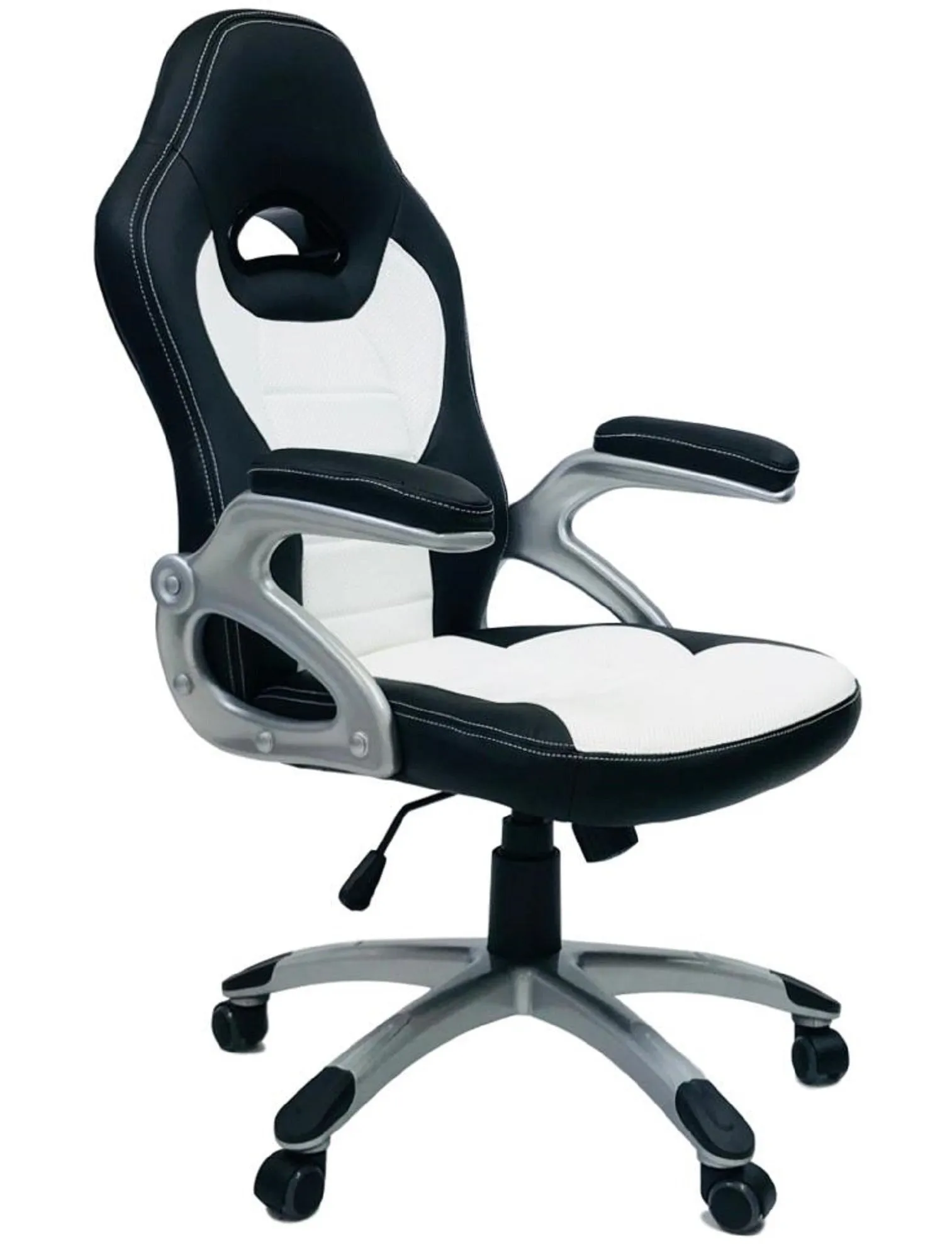 HAWK SERIES/ 2741 GAMING CHAIR (WHITE & BLACK)