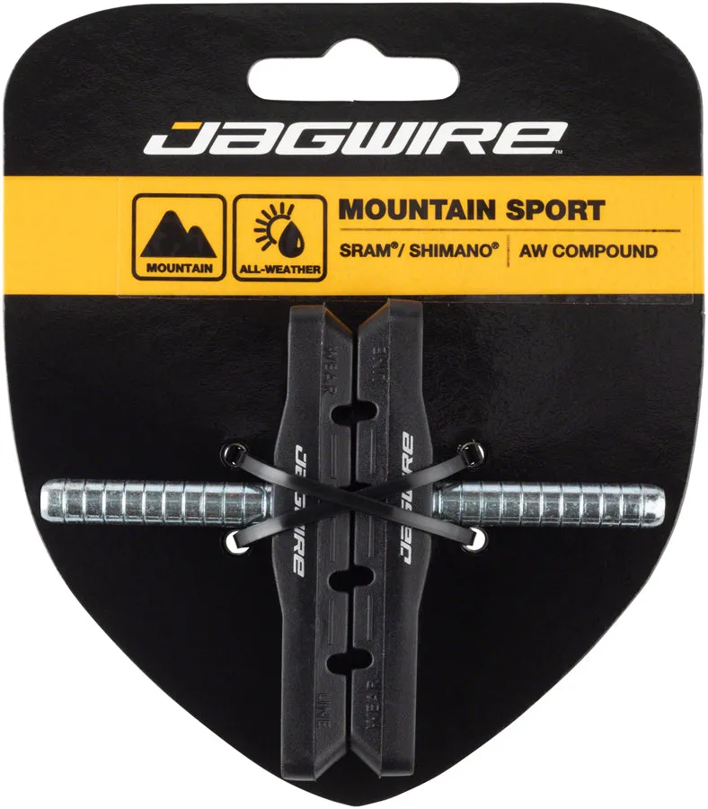 Jagwire Mountain Sport Brake Pads Smooth Post Black  pair