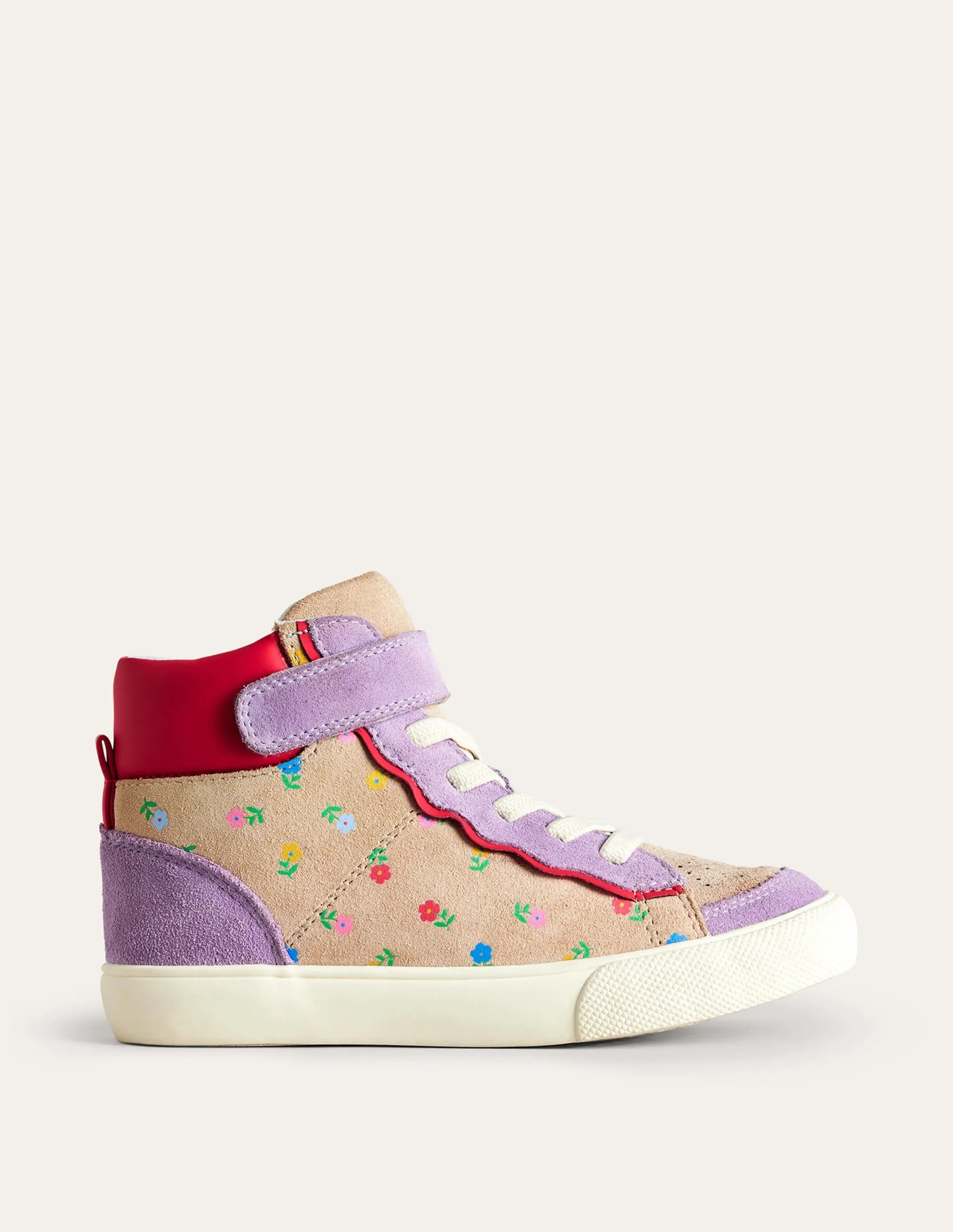 Leather High Tops-Aster Purple