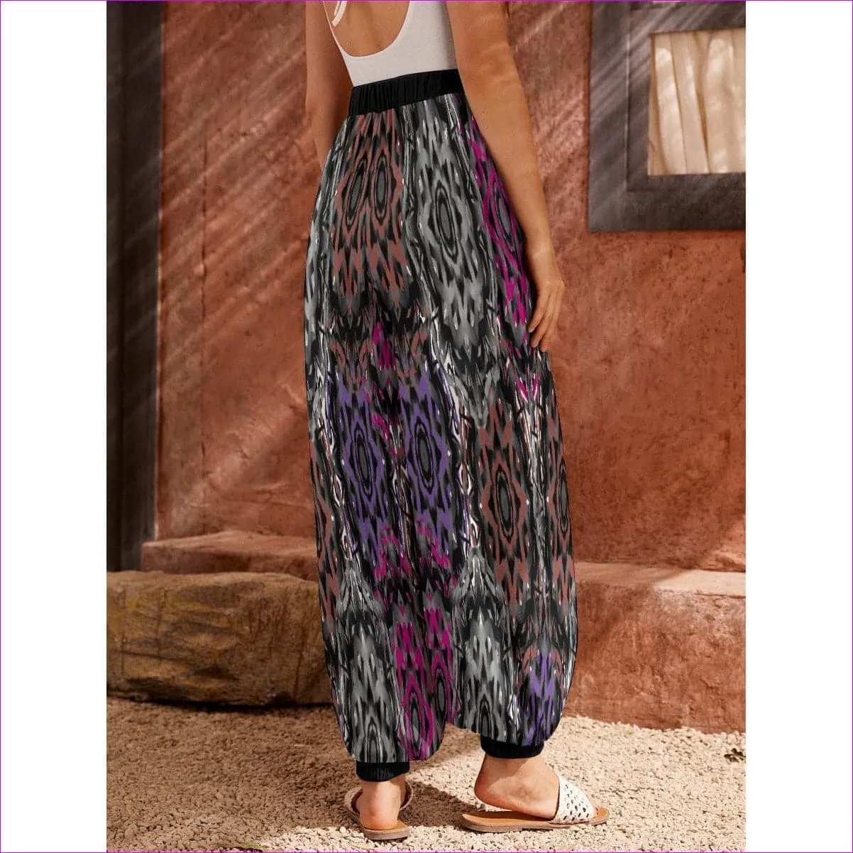 Mandala Graffiti Womens Carrot Pants