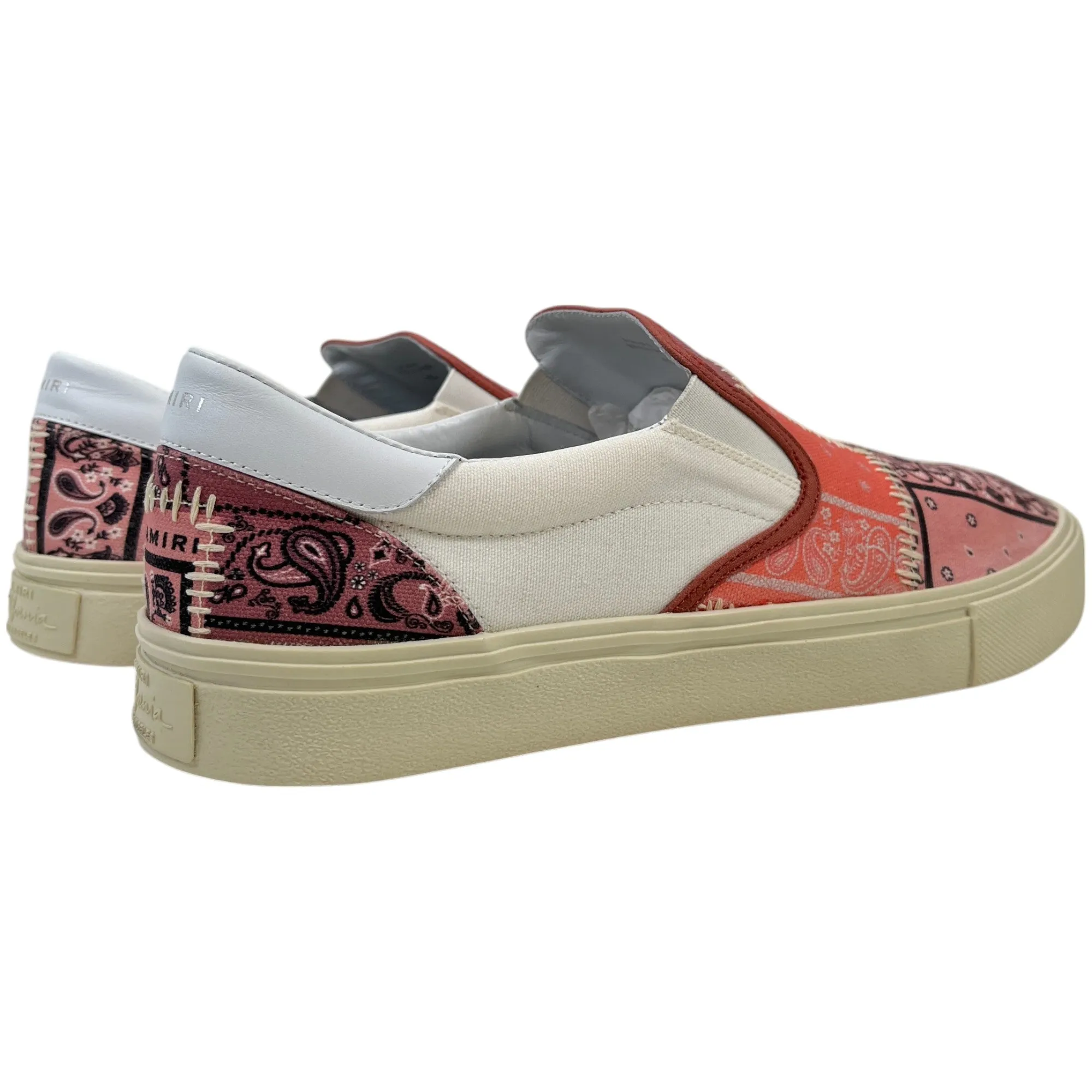 Men's Bandana Slip On Low Trainers Pink Size EU 45 / UK 11