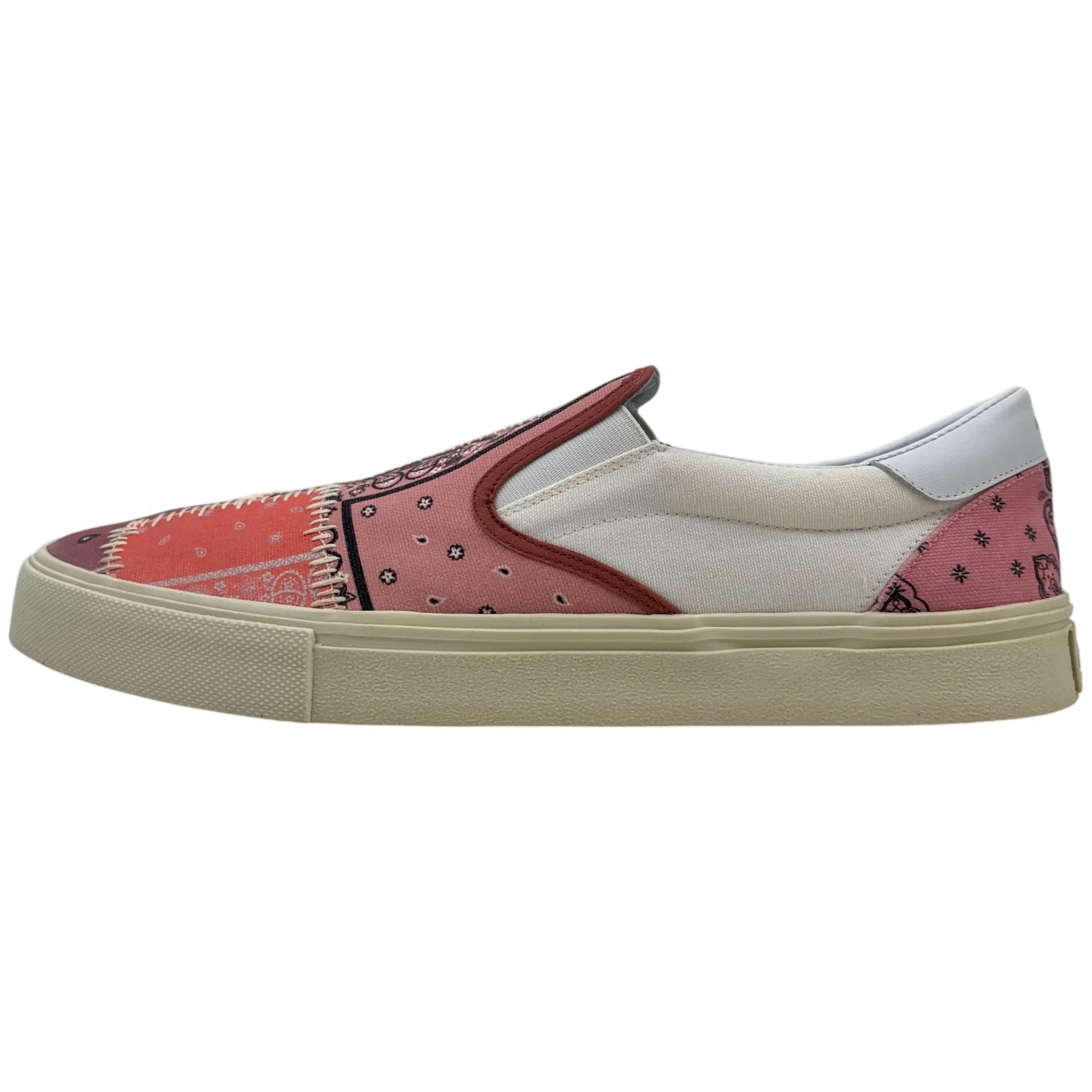 Men's Bandana Slip On Low Trainers Pink Size EU 45 / UK 11