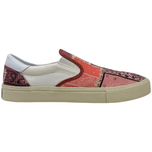 Men's Bandana Slip On Low Trainers Pink Size EU 45 / UK 11