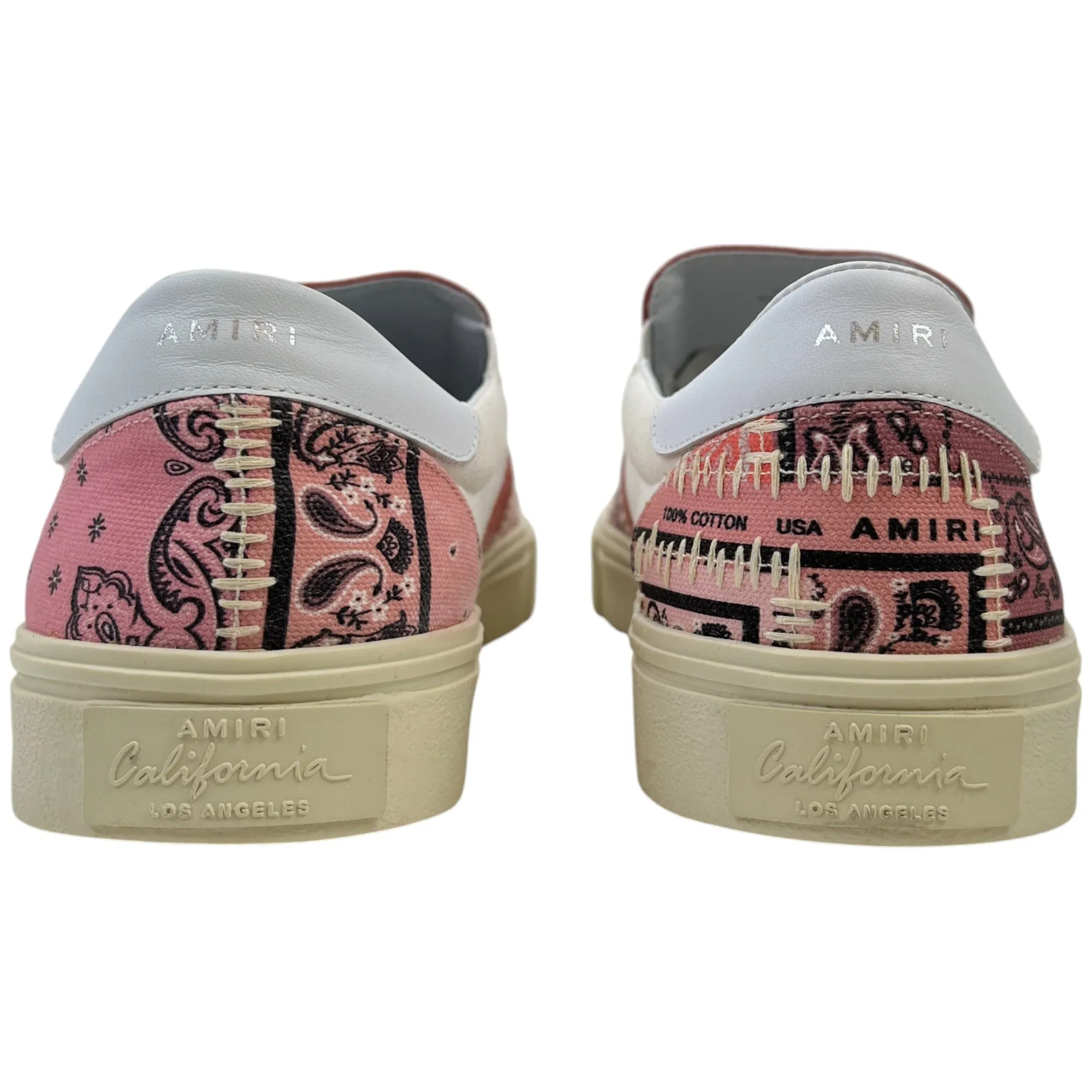 Men's Bandana Slip On Low Trainers Pink Size EU 45 / UK 11