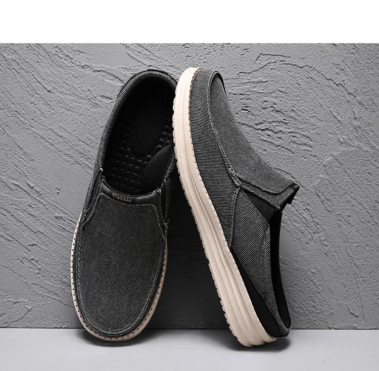 Men's Canvas Casual Half Slippers Anti-Skid Lightweight Comfortable Loafer Fashion slippers