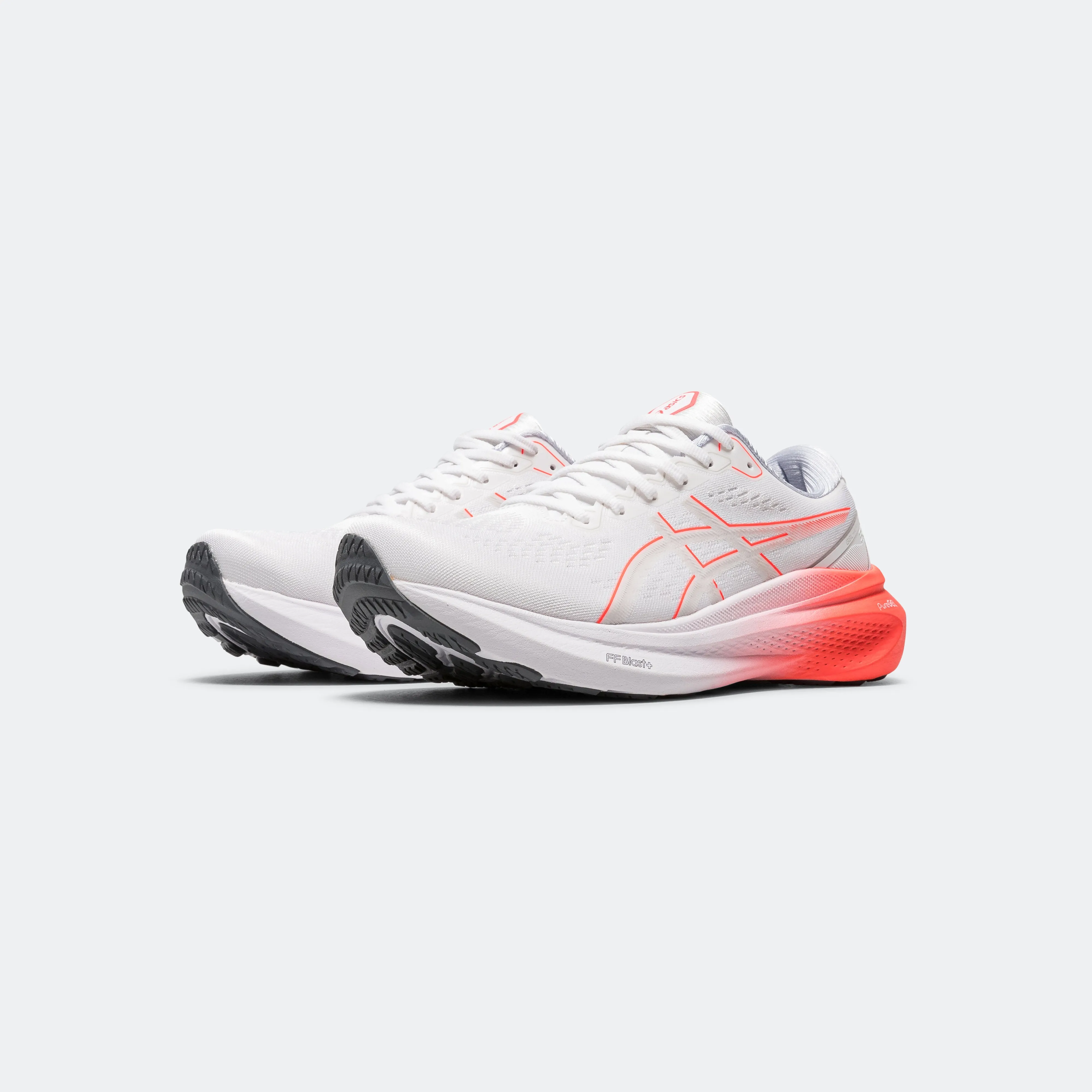 Mens Gel-Kayano 30 - White/Sunrise Red