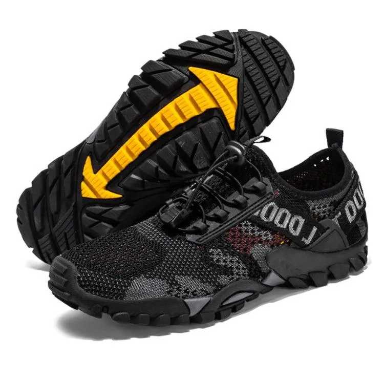 Men's Lightweight Amphibious Hiking Shoes with Thick Soles for River Tracing