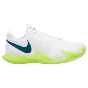 Nike Court Rafa Zoom Vapor Cage 4  Men Hard Court Tennis Shoes - White/Geode Teal-Volt