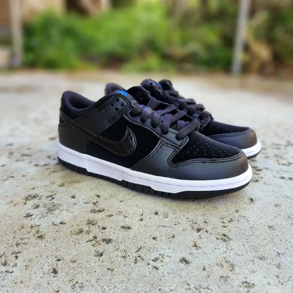 Nike Dunk Low GS 'BLACK CROC'