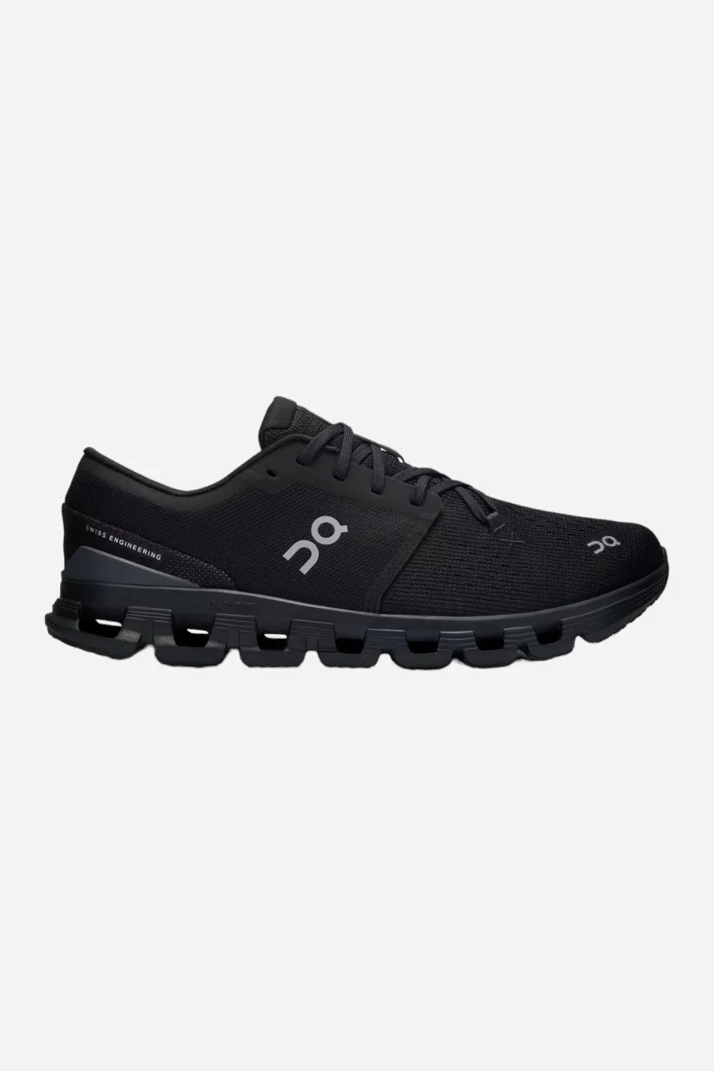 On Running Mens Cloud X 4 Sneakers in Black Eclipse